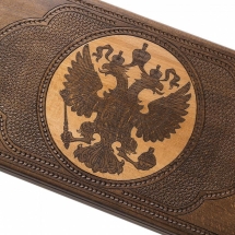 Нарды резные "Герб РФ" 60, Zakaryan