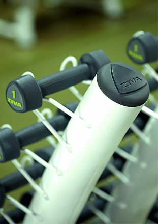 Стойка для студийных гантелей на 30 пар белая, фото 2