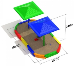 Песочница Колизей-2 для детской площадки, фото 2