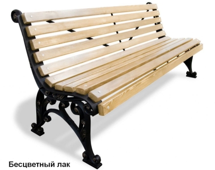 Скамейка уличная Удача, Лиственница 0,6 м, фото 2