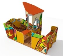 Кораблик на пружинах, орнамент "Этник" МД033.01.01 Кораблик на пружинах, орнамент "Этник" МД033.01.01