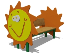 Скамейка детская Солнышко 26020 для игровой площадки