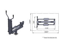 Уличный тренажер TORUDA "Орбитрек"