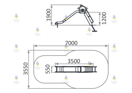 Горка «Теремок» 1200, фото 2