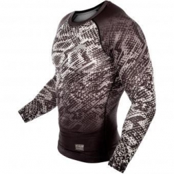 Компрессионная футболка Venum Tropical Black/Grey L/S, фото 2