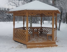 Шестигранная беседка СОЛНЫШКО, фото 11 Шестигранная беседка СОЛНЫШКО, фото 11