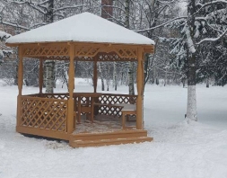 Шестигранная беседка СОЛНЫШКО, фото 10 Шестигранная беседка СОЛНЫШКО, фото 10