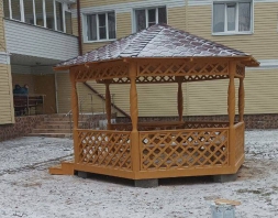 Шестигранная беседка СОЛНЫШКО, фото 6 Шестигранная беседка СОЛНЫШКО, фото 6