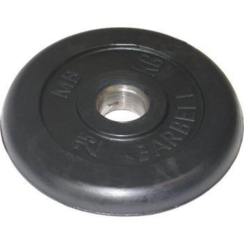 Диск обрезиненный черный BARBELL 25 кг., d26мм, фото 1