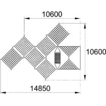 Конструкция для лазания серия "Модуль" МЛ-575 Конструкция для лазания серия "Модуль" МЛ-575