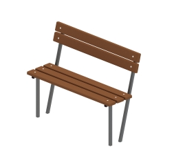 Скамья со спинкой - МФ 42.01.05-И1, фото 2