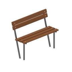 Скамья со спинкой - МФ 42.01.05-И1, фото 1