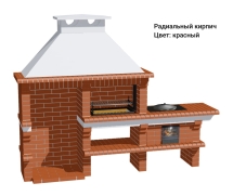 Печь Аристократ 824 Прямоугольный кирпич красный Печь Аристократ 824 Прямоугольный кирпич красный