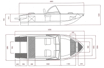 Алюминиевая лодка ALUTON 460 DC Алюминиевая лодка ALUTON 460 DC