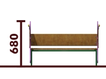 Скамейка детская Слоник 26019 для игровой площадки