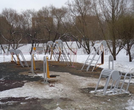 А-0112 Жим от груди уличный тренажер, фото 4