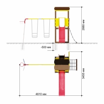 Дачный комплекс &quot;Избушка&quot; (без качелей) Romana R 103.29.04
