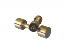 Гантель Barbell 2 кг неразборная фитнесс хром, фото 1 Гантель Barbell 2 кг неразборная фитнесс хром, фото 1