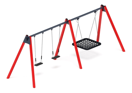 Качели М3 (красный) ИО 13.М.06.03.03.01-01, фото 3