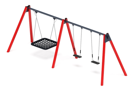 Качели М3 (красный) ИО 13.М.06.03.03.01-01, фото 2