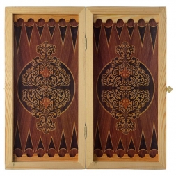 Нарды + шашки Ростовские &quot;Лев&quot; средние (50х25х4 см)