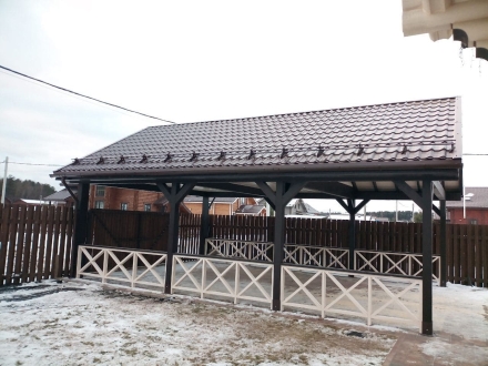 Навес Дарк Несущий каркас, фото 2