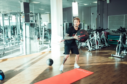 Тренировочный мяч Wall Ball Deluxe 12 кг, фото 6