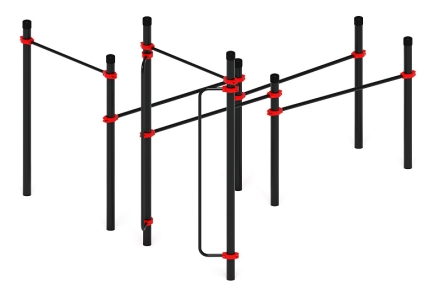 Воркаут ЛОВ 89 красный ВТ 101.16-01, фото 4
