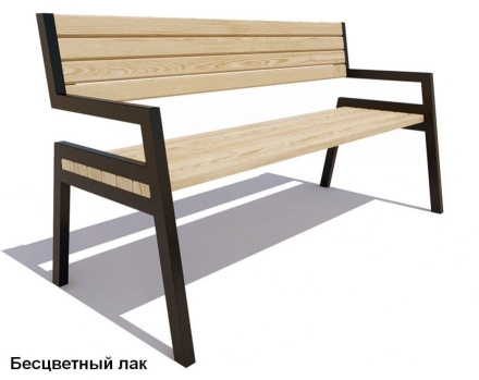 Скамейка уличная Дубна, Сосна 1,5 м, фото 1