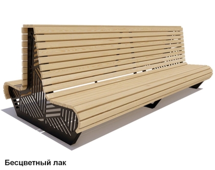 Скамейка уличная Кисловодск, Лиственница 3 м, фото 2