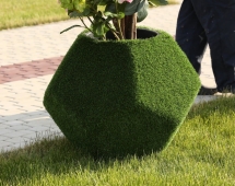 Топиари Вазон Грани - газон Eco Топиари Вазон Грани - газон Eco