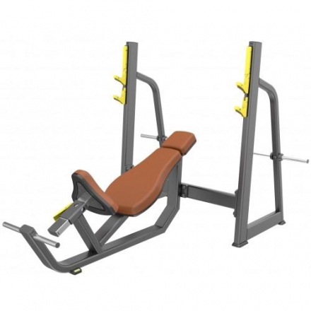 E-1042В Скамья-стойка для жима под углом вверх (Olympic Bench Incline), фото 3