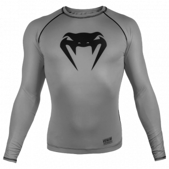 Рашгард Venum Contender 3.0 Grey/Black L/S, фото 1
