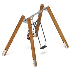 Качели семья (Лиственница темный) ИО 11.Р.07.01-Л.И1.01, фото 2