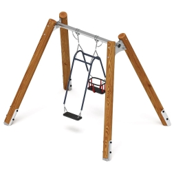 Качели семья (Лиственница темный) ИО 11.Р.07.01-Л.И1.01, фото 3