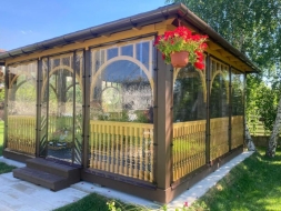 Квадратная беседка КАПРИЗ, фото 2 Квадратная беседка КАПРИЗ, фото 2