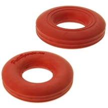 Эспандер кольцо нагрузка 35-40кг d-80мм ребристо гладкий Красный