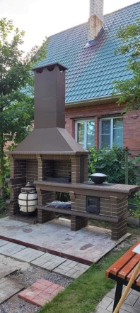 Печь Аристократ 824 Радиальный кирпич красный, фото 4