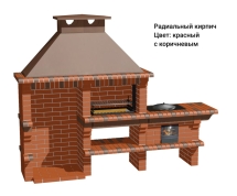Печь Аристократ 824 Радиальный кирпич красный Печь Аристократ 824 Радиальный кирпич красный