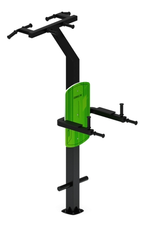 Турник три хвата+брусья (зеленый) - Уличный тренажер - СТ 012-12, фото 4