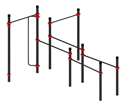 Воркаут ЛОВ 108 красный ВТ 102.16-01, фото 2