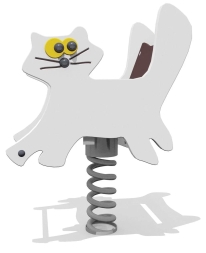 Качалка Кот ВСТ 1255 на 1 пружине для детской площадки, фото 1 Качалка Кот ВСТ 1255 на 1 пружине для детской площадки, фото 1