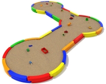 Песочница Трио-2 для детской площадки Песочница Трио-2 для детской площадки