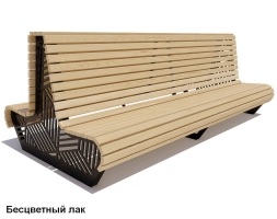 Скамейка уличная Кисловодск, Сосна 3 м, фото 1