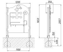 Развивающий элемент Автосервис РЭ012 для детской площадки