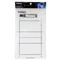 Такт. доска для вол. "TORRES", арт.TR1001V, маркерная, с зажимом, в компл. маркер, белая Такт. доска для вол. "TORRES", арт.TR1001V, маркерная, с зажимом, в компл. маркер, белая