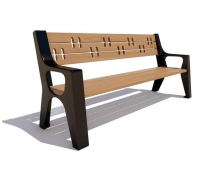 Скамейка чугунная Казань, Лиственница 0,6 м Скамейка чугунная Казань, Лиственница 0,6 м