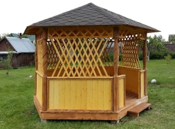 Шестигранная беседка ПРОСТОР, фото 5 Шестигранная беседка ПРОСТОР, фото 5