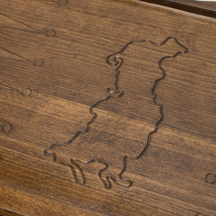 Нарды резные "Россия" с ручкой 60, Haleyan, фото 8