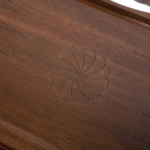 Нарды резные "Корабль-2" с ручкой 60, Haleyan